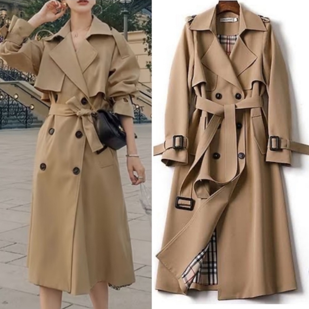 New! Kensington Double Breasted Tan Trench Coat
